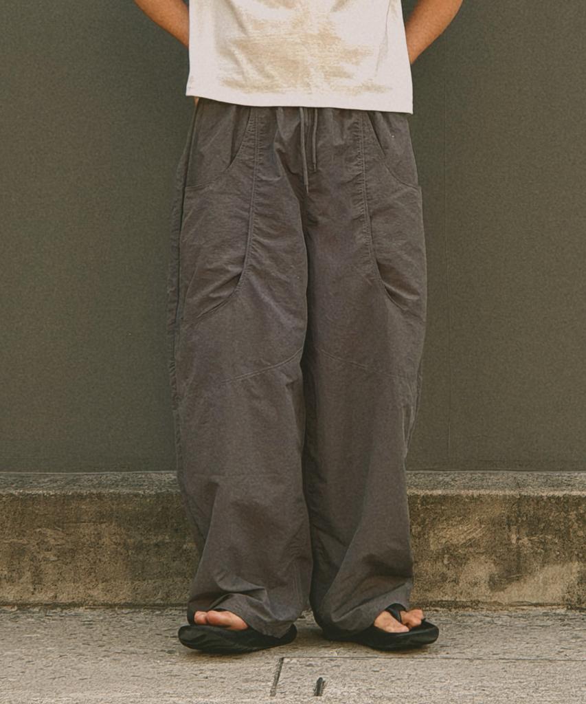 Dibsenseu Cooling Nylon Wide Pants -4 Colors-
