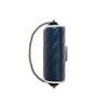 Gucci GG Marmont Chevron Quilted Navy Blue Leather Mini Chain Shoulder Bag With White Trim For Women Luxury Daily Use