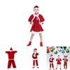 Extravagant Toddler Adult Elk Santa Claus Costume For Xmas Party