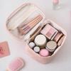 Travel Handheld Makeup Bag Large Capacity Square Washroom Bag Double Zipper Waterproof Storage Bag For Women