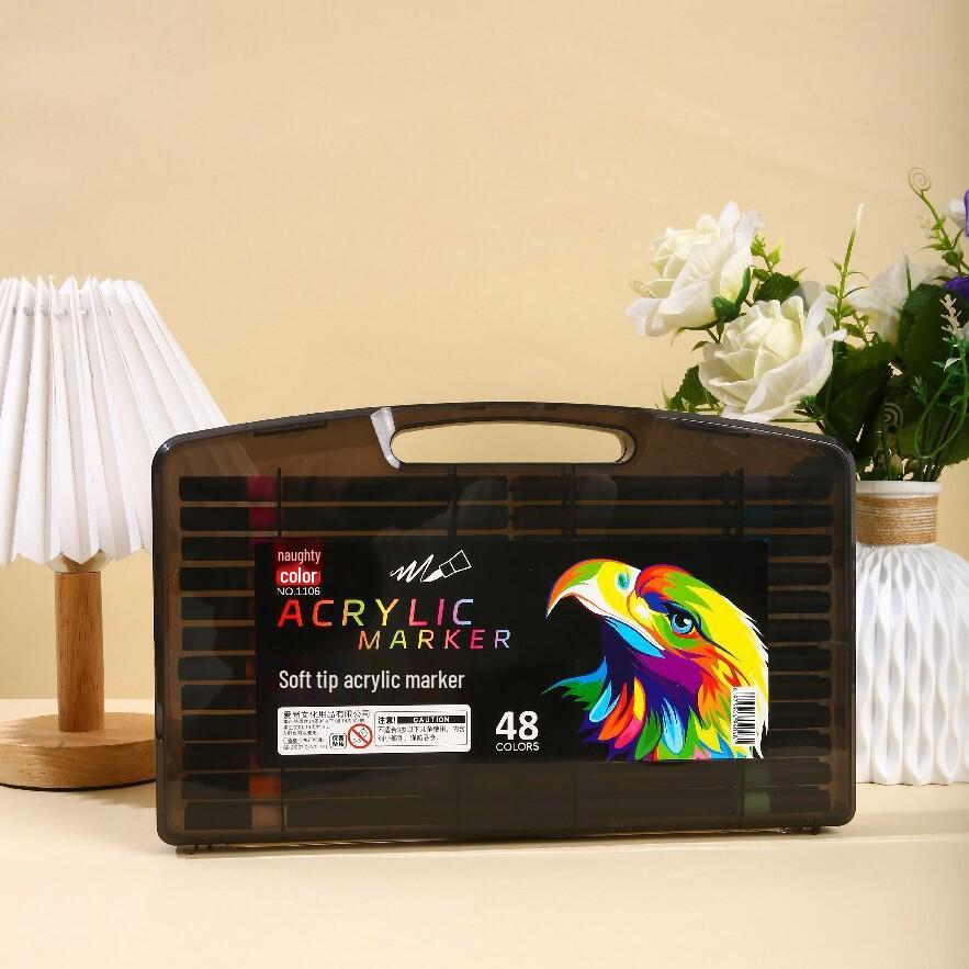 Acrylic Marker Soft Tip - Ideal for Students & Kids, Watercolor Pen for Art & Drawing Activities