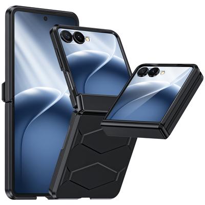 Shockproof Protective Case with Hinge Protection and Built-in Screen Protector for Samsung Galaxy Z Flip 8-Black