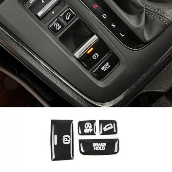 Glossy Black Console Gear Shift Button Cover Trim For Honda CRV CR-V -2024