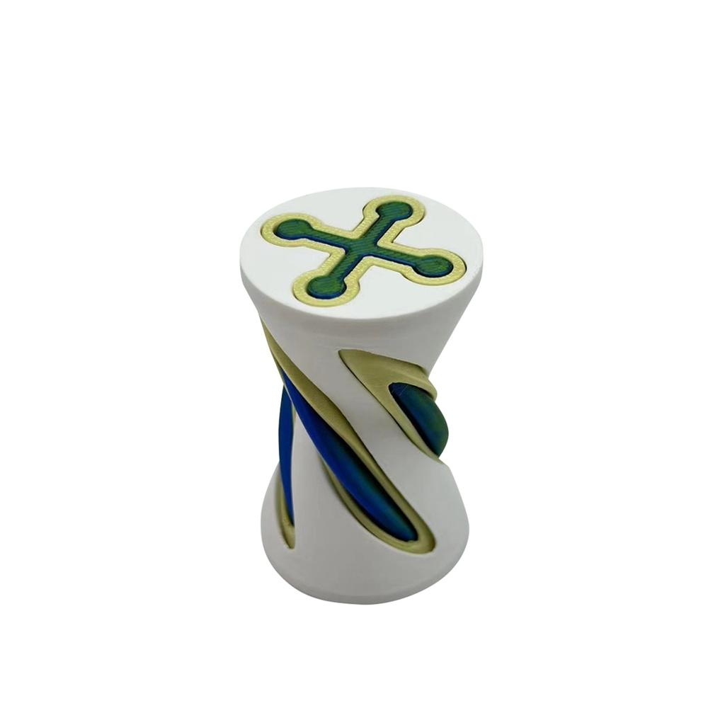 3D Printed Spiral Three-layer Push And Push Music Creative Fingertip Decompression Toy For Children's Puzzle