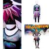 Halloween Human Skeleton Dress For Kids With Polyester Material For Party Cosplay