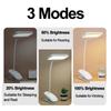 New Adjustable Flexible Foldable Dimming USB Plug LED Desk Lamp for Bedroom Night Lights, Providing Eyes Protection and Comforta