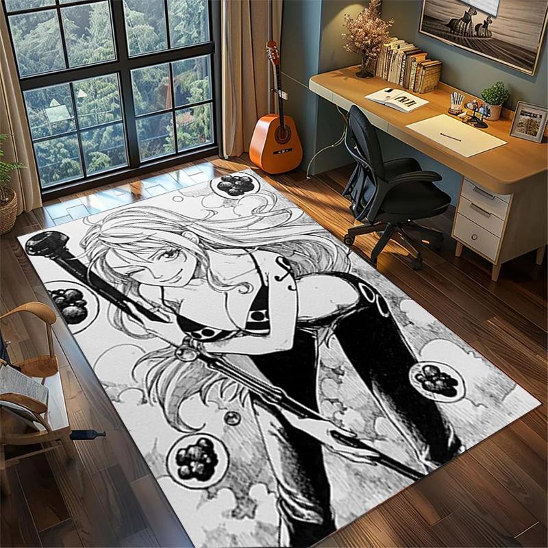 Non Slip Washable "ONE PIECE" Rug Large Area Carpet Gamer Room Bedroom Home Decor Kwq2