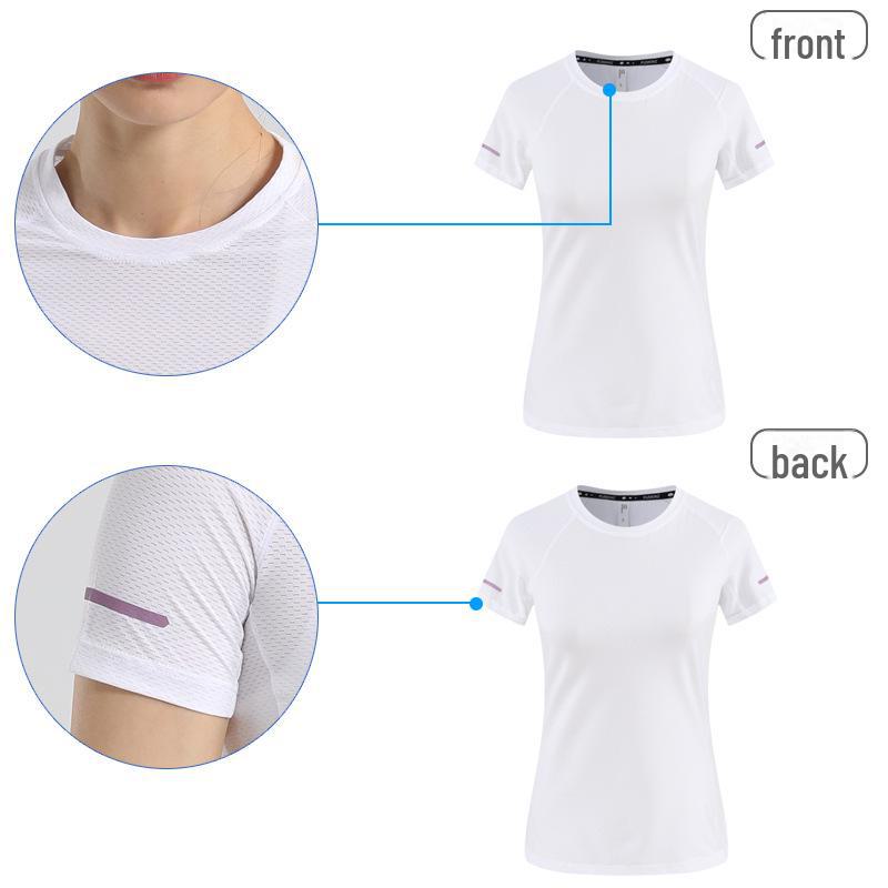 

Футболка для бега унисекс из быстросохнущей сетки со светоотражающим дизайном Extra Large