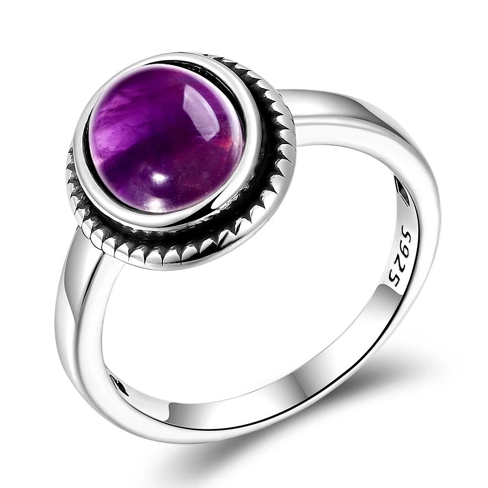 Nasiya Natural Amethyst CopperJewelry Rings Men For Women Party Wedding Anniversary Engagement Gifts Fine Jewelry