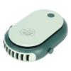 Electric Desktop Fan with 3 Speeds Portable Neck Hanging Aromatherapy Fan USB Charging(White )