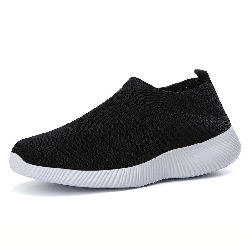 Summer Women Shoes Mesh Sneakers Flats Woman Loafers Solid Color Ladies Walking Outdoor Lightweight Low Top Plus Size36-42
