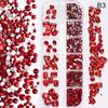 Nail Art 12 Grids Colorful Flatback  Gems Diy Manicure Decor 3D Nail Diamond For Makeup, Nails, And Crafts