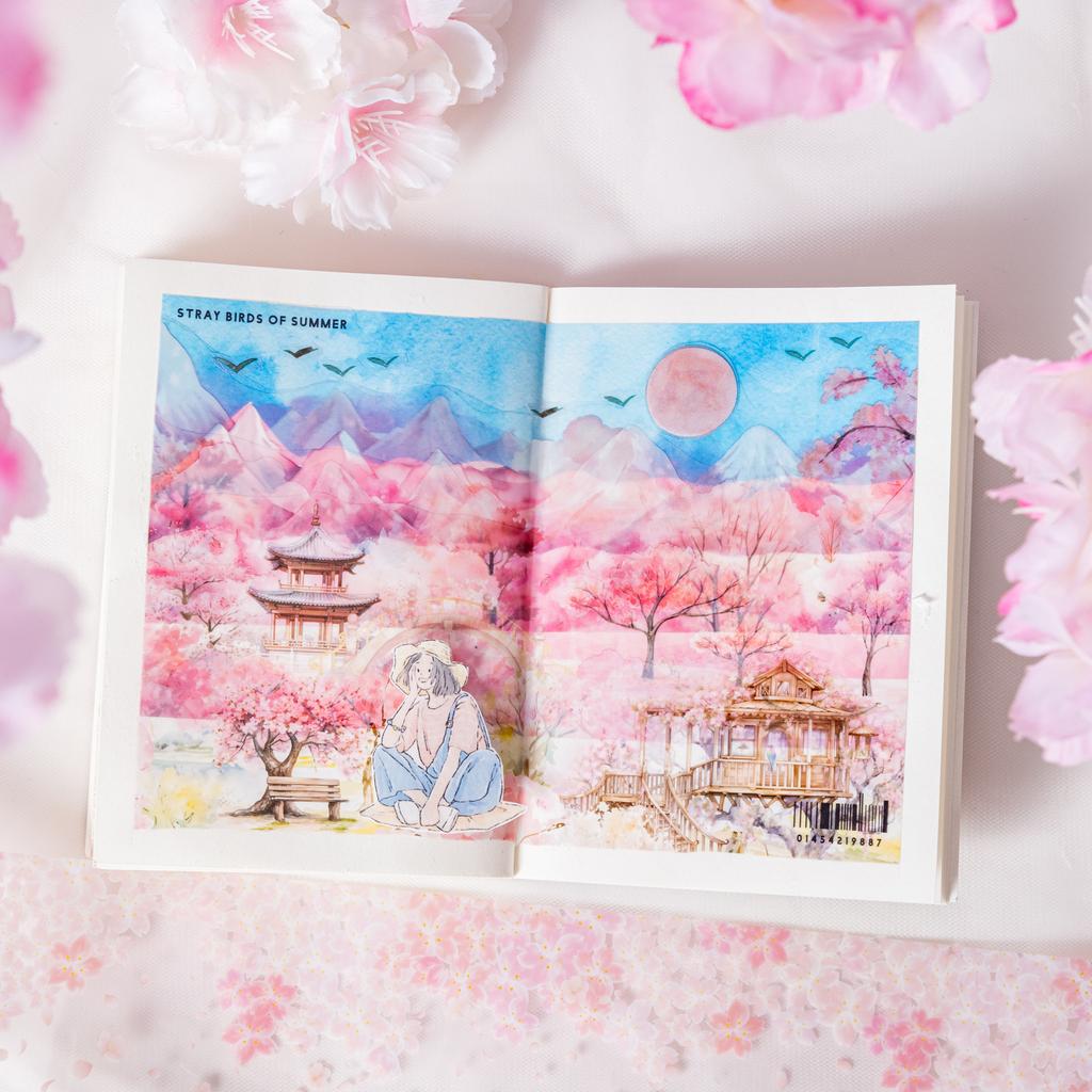 1pcs/1lot Decorative Adhesive Tapes the Cherry Blossom Season Masking Tapes Scrapbooking DIY Paper Japanese Stickers