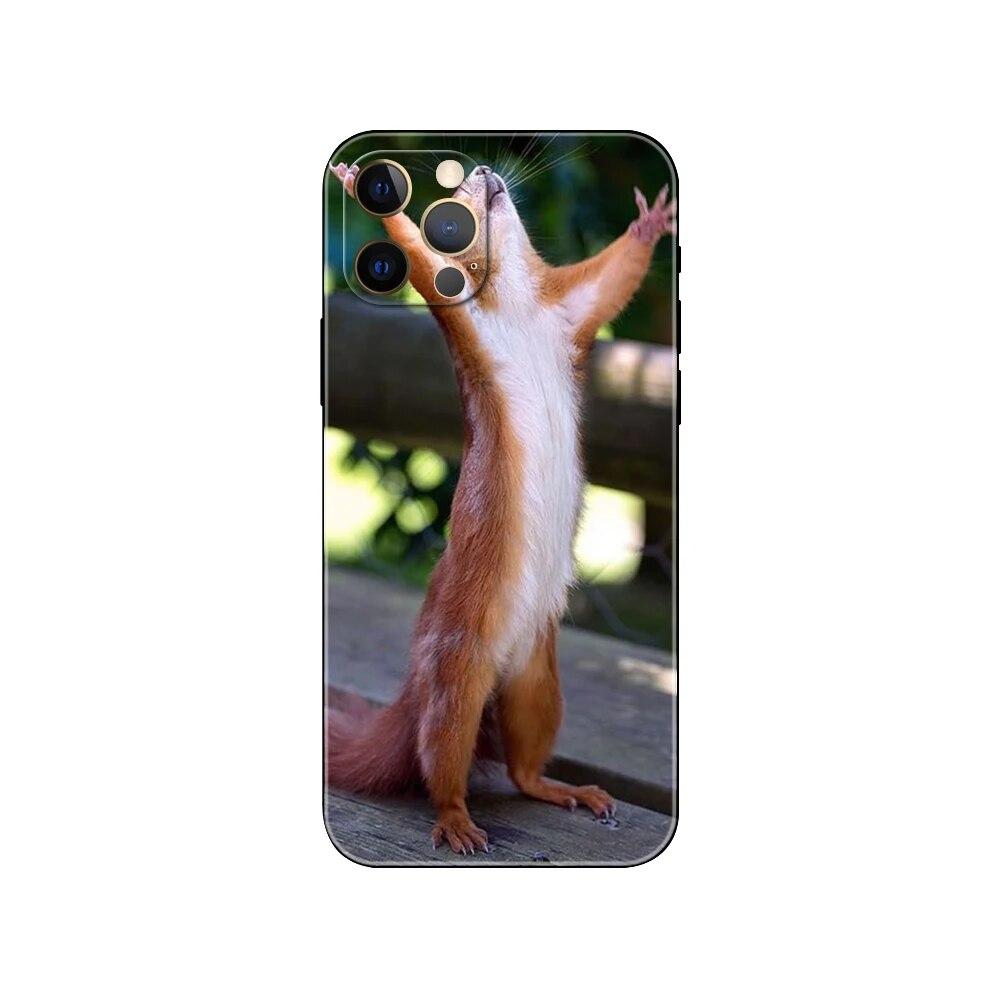 Pouzdro na telefon Squirrel pro iPhone Samsung Galaxy Redmi Xiaomi Oppo OnePlus Note SA 7 8 9 10 11 12 13 14 20 21 22 23 53 54 Pro Max Plus Ultra TPU Soft