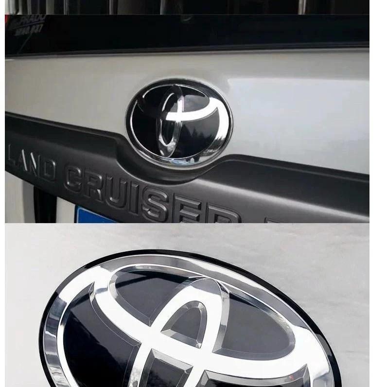 3D Car Logo Front Grill Hood Hybrid Blue Emblem for Toyota Corolla Camry RAV4 Hilux CHR Highlander Yaris Vios Alphard Prius Reiz