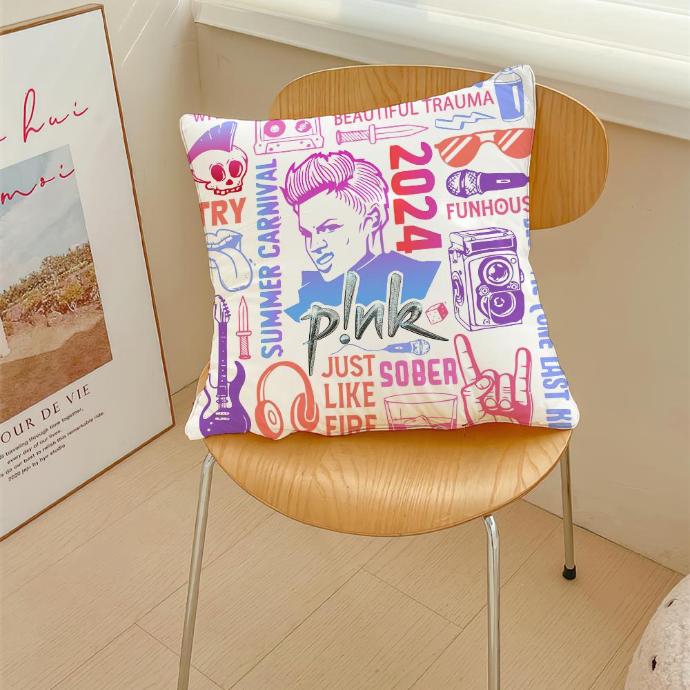 Singer T-Trustfall Pink cushion cover Pillow Cover Decoration Room Home Sofa living Office Car Nordic Simplicity