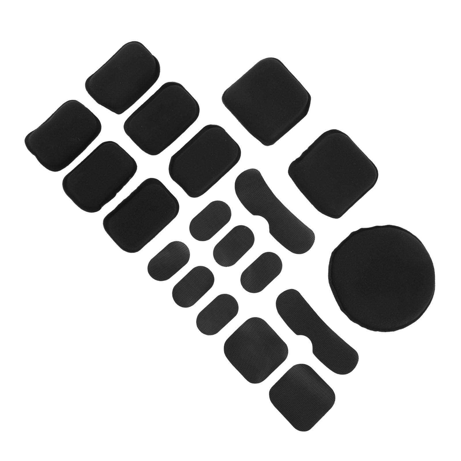 

Black Helmet Liner System Outdoor Helmet EVA Pading Pads Cushion Mats Replacement Pad with Hook and Loop