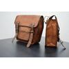 2 Motorcycle Saddlebags 2 Side Pouch Brown Leather Pouch Panniers Saddle 2 Bags