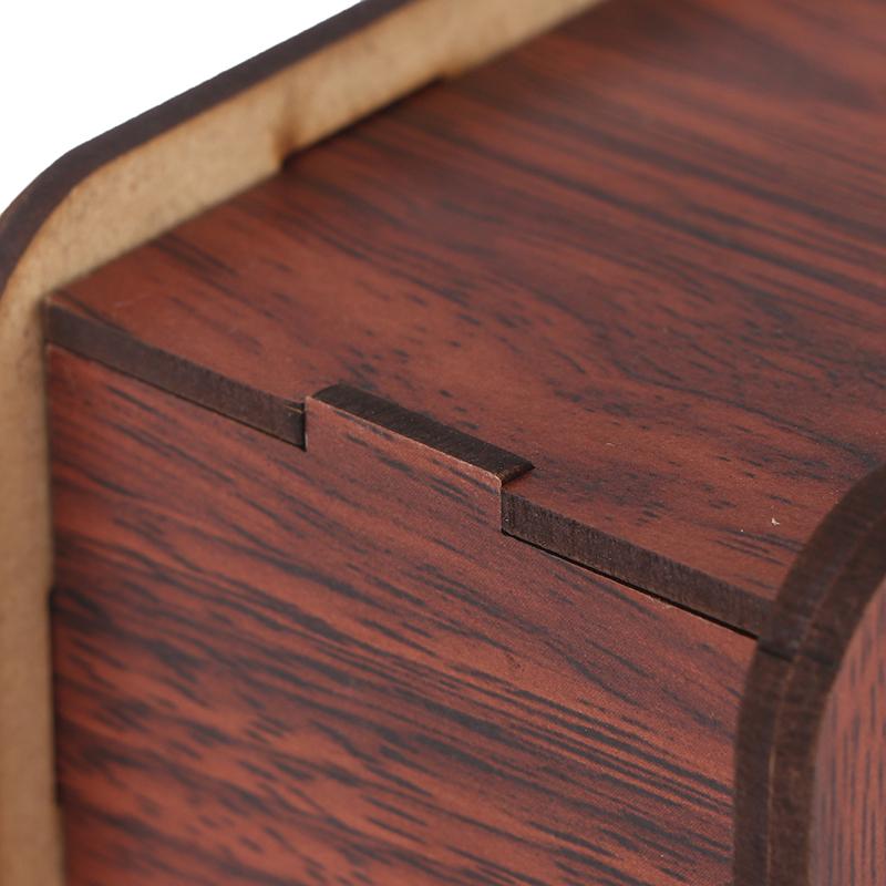 1 Sada Dřevěná Pokladnička Nádoba na Peníze Pokladnička Pro Úsporu Hotovosti Pouzdro na Poklad Mince 1000/5000/10000 Euro