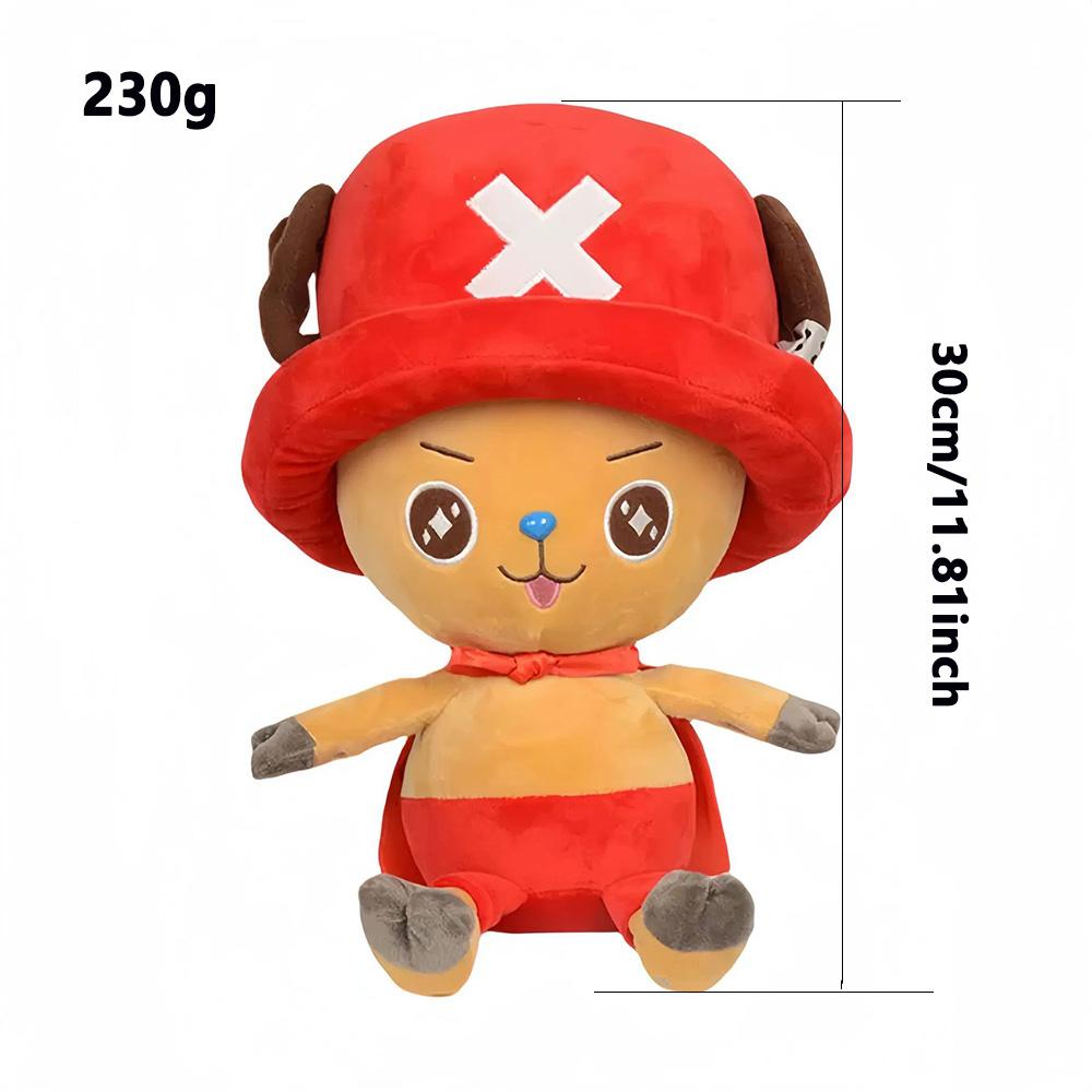 14-35cm/5.5-13.7inch Genuine ONE PIECE Stuffed Plush Toy Kawaii Plush Keychain Toy Tony Chopper Soft Stuffed Plush Doll Keychain