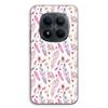 Coque de téléphone - MANIACASE - Xiaomi Redmi Note 15 Pro Plus 5G - Plumes roses - Silicone TPU - Protection antichocs
