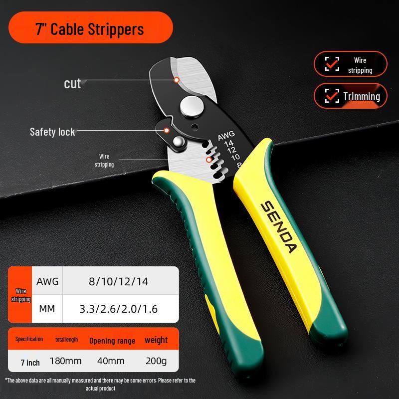 Multi-Functional Electrician Wire Stripper & Cutter Tool