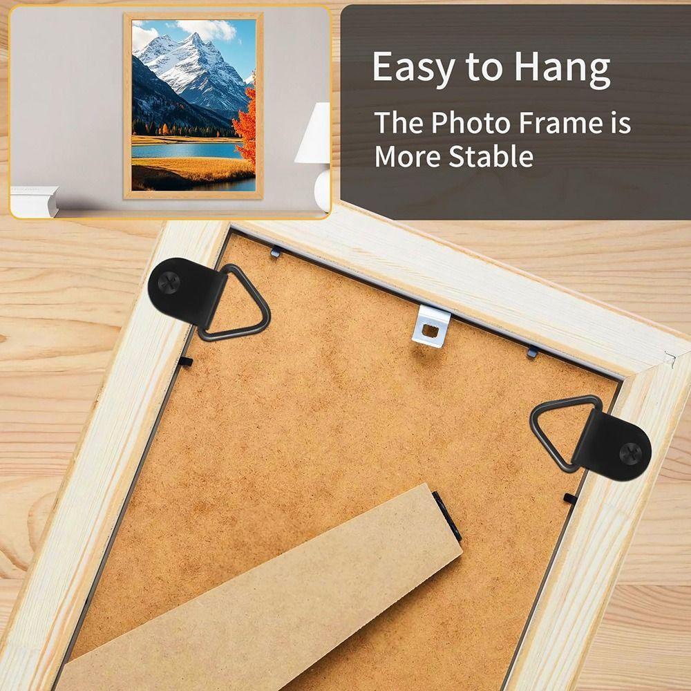 100Pcs Single Hole Triangle Hanging Ring with Screws Half Circle Ring Hanging buckle  Wall Mount