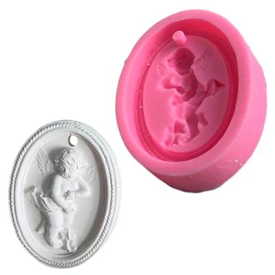 Angel Decorations Formos Lengva naudoti Silikoninės Liejimo formos Angelų pakabukų Formos Vaškinės Silikoninės Formos muiliniams automobilių pakabukams
