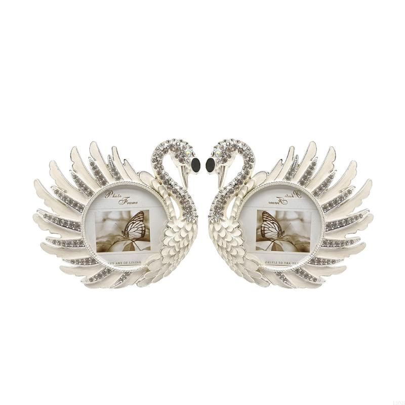 2 шт. Металлическая фоторамка с кристаллами, свадебные фоторамки, настольные украшения