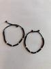 925 Silver Evil Eye Bracelet Set: Black Bead Amulet, Adjustable