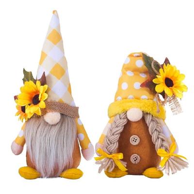 Adorable Faceless for Doll Sunflower Gnomes Couple Rudolph for Doll Gift for Gra