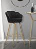Bar Stool Bar Vienna Nero Cm 55X53X110