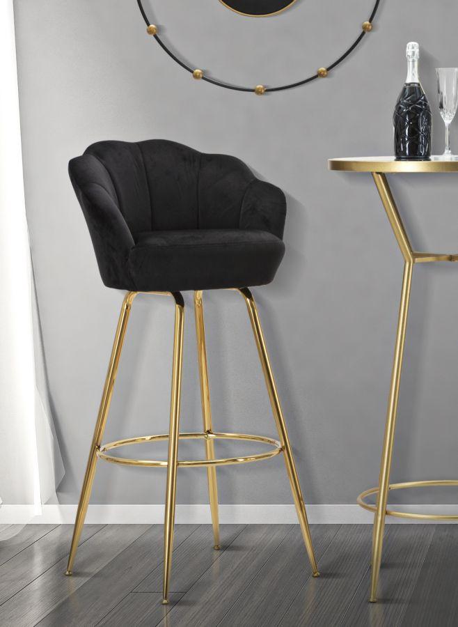 Bar Stool Bar Vienna Nero Cm 55X53X110