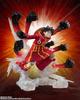 TAMASHII NATIONS Figuarts ZERO ONE PIECE Mono Feroz Luffy Pistola de Halcón Gomu Gomu 185 mm PVC ABS Pintado Figura Completa [Super Batalla] D. -Gomu Ranbu-