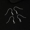 Sterling Silver S925 Wood Ear Hook Earrings - Versatile DIY Fashion Accessories.