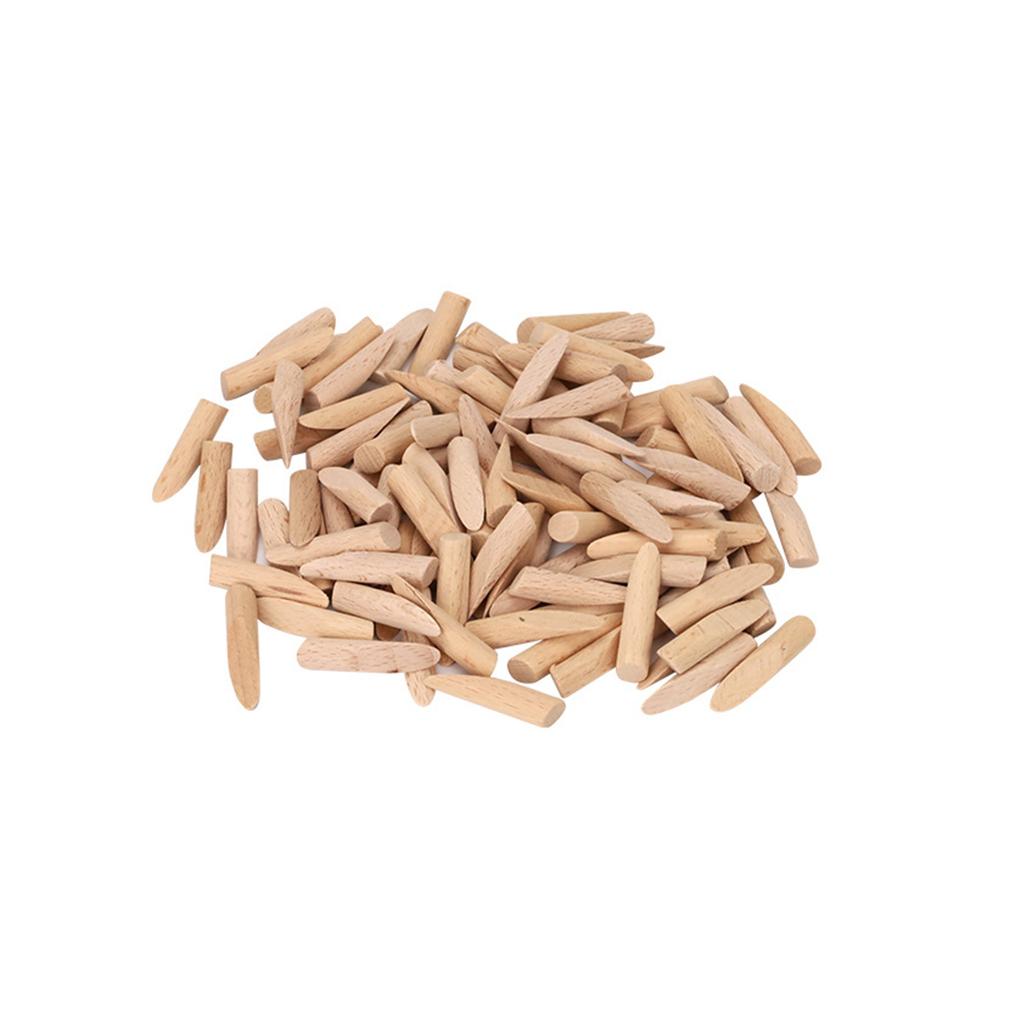100Pcs Inclined Hole Plug Woodworking Drilling Plugs Wood Oblique Plugs Carpentry Locators Plugs Carpentry Wood Plugs