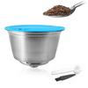 Refillable Coffee Capsules Stainless Steel Coffee Maker Pod Filters Cup 0.35oz Capacity for Dolce Gusto EDG466 EDG606