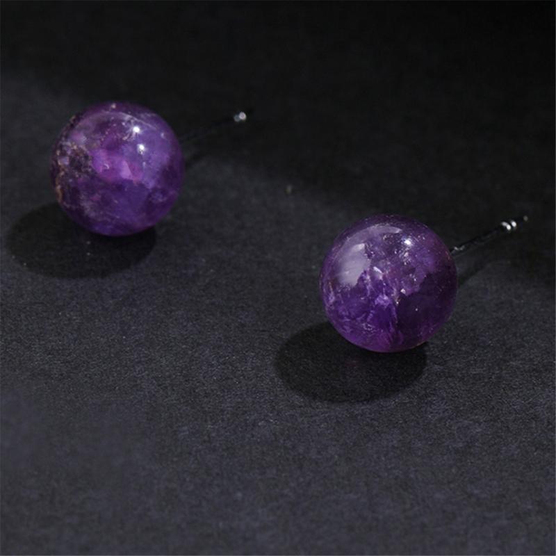 Handcrafted Gemstones Studs Earrings Stylish Crystal Bead Design Ear Accessories Jewelry For Everyday Formal Wear