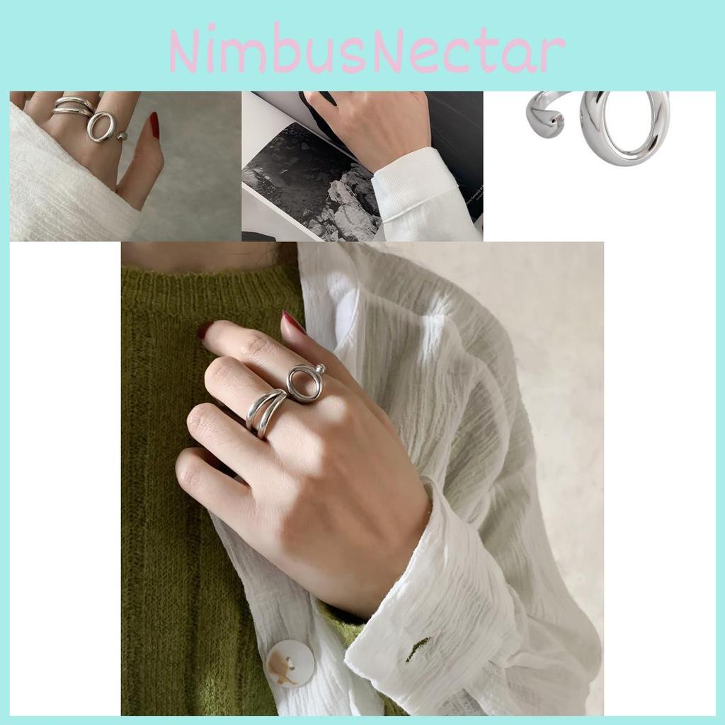 Trendy 925 Sterling Silver Fashionable Adjustable Ring For Women With Unique Shape