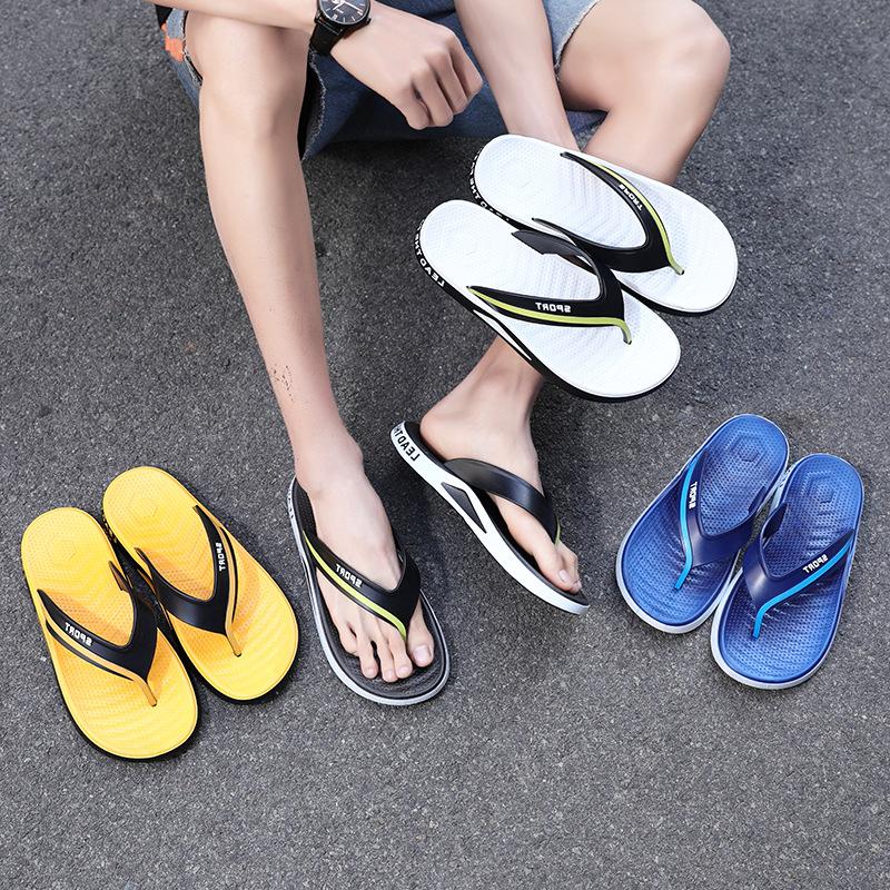 

Summer new simple flip-flops men s non-slip outdoor casual foot pins men s fashion cool slippers 40/41 білий