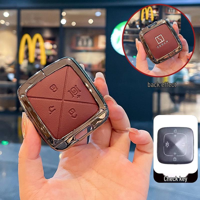 Zeekr 001/007GT/7X/009X Schlüsseletui: Schutz-Metallgehäuse mit Schnalle für Fernbedienung