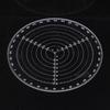 20Cm/7.87In Round Center Clear Plastic Finder Lathe Work Compass Circle Gauge Processing Tools For Wood Turning Drawing