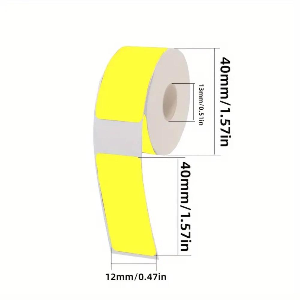 New Colorful Adhesive Label Maker Paper 12mm×40mm 160/Roll Laminated Labeling Paper Thermal Paper Portable Printer
