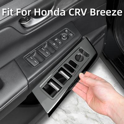 Fit For Honda CRV Breeze 2023-2025 Glass Lift Switch Panel Frame Decorative Sticker Car Interior Modification