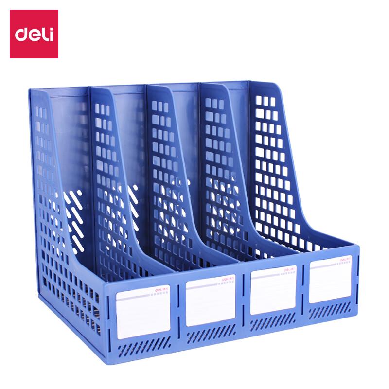 Deli 4-Compartment Hollow Desktop File Organizer