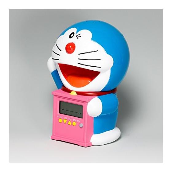 Seiko Clock Alarm Clock Table Clock Character Doraemon Talking Alarm Digital Temperature Display JF374A Blue