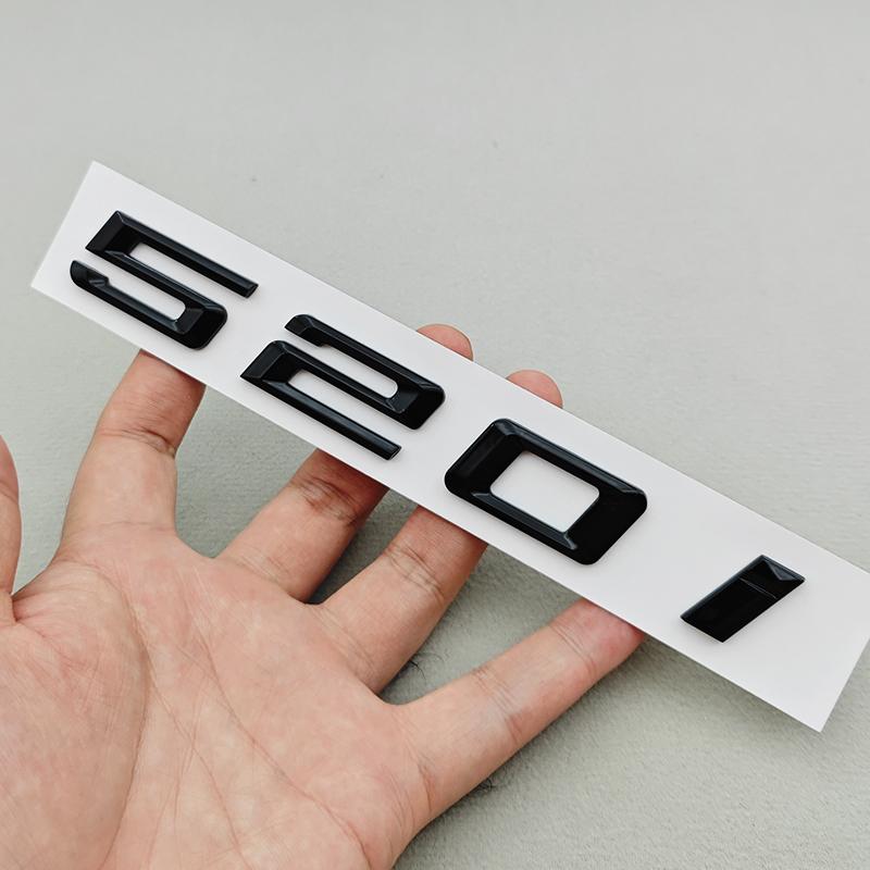 3D ABS Car Letters Logo 520i 530i 540i Rear Trunk Badge Sticker Decals For BMW 5 Series 520i 530i 540i G30 Auto Tail Marking