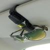FineGood Car Sun Visor Glasses Holder with Ticket Card Silver Holder, Sunglasses/Eyeglasses Clip, 2-Piece Set, (FG-glasses_holder_2)