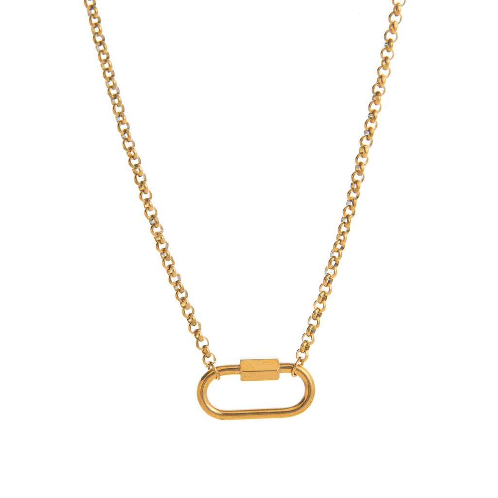 18K Gold Owl Pendant: Stainless Steel Animal Series with Vacuum Electroplating