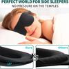3D Contoured Sleep Mask Light Blocking Skin-Friendly Breathable Eye Mask For Sleep Rest Relax Zero Pressure Travel Nap Eyepatch